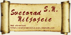 Svetorad Miljojčić vizit kartica